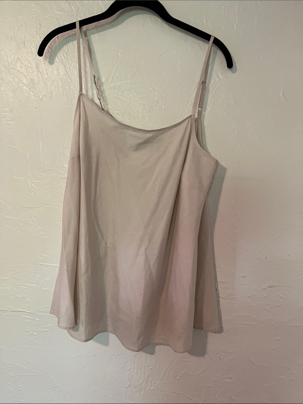 Peruvian Connection Soft Beige Silk-Blend Cami